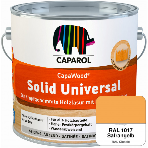 CapaWood® Solid Universal (RAL 1017 Safrangelb) - ersetzt Capadur UniversalLasur