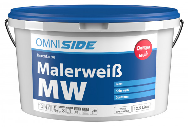 OMNISIDE Malerweiß MW (Universelle, wirtschaftliche Wand- und Deckenfarbe)