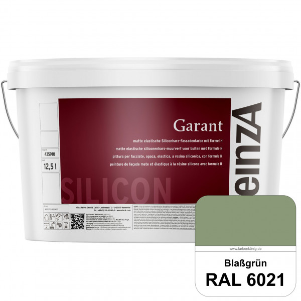 einzA Garant (RAL 6021 Blassgrün) elastische Siliconharz-Fassadenfarbe
