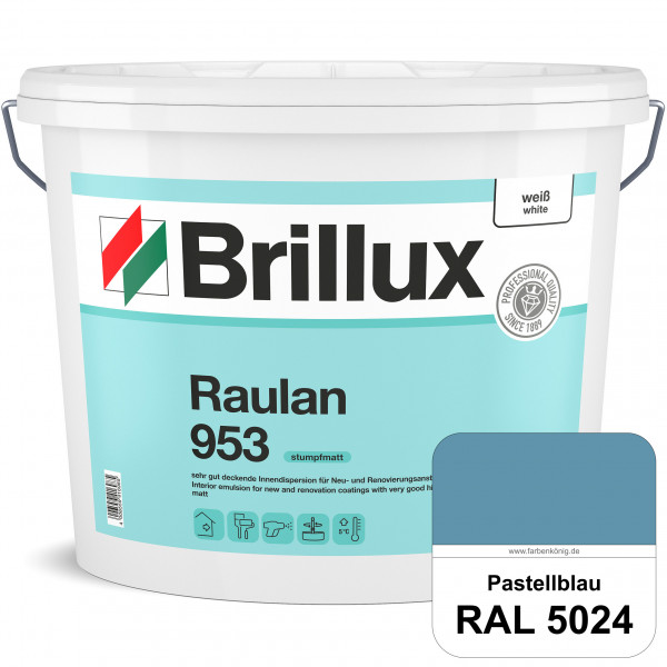 Raulan ELF 953 (RAL 5024 Pastellblau) sehr gut deckende Innendispersion für Raufaser und Neu- & Reno