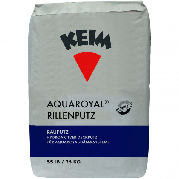 KEIM AQUAROYAL-MINERALPUTZ Rillenputz 3mm (Weiß)