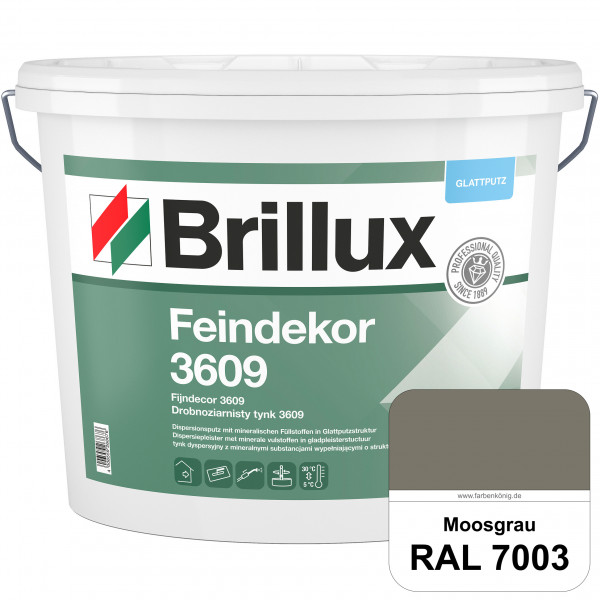 Feindekor ELF 3609 (RAL 7003 Moosgrau) Glattputz nach DIN EN 15824 zur Erzielung dekorativer und str