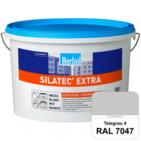 Silatec Extra (RAL 7047 Telegrau 4) Siliconharz-Hybrid-Fassadenfarbe