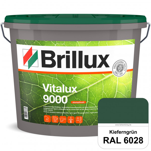 Vitalux 9000 (RAL 6028 Kieferngrün) konservierungsmittelfreie Innendispersion für Kinder- & Schlafzi
