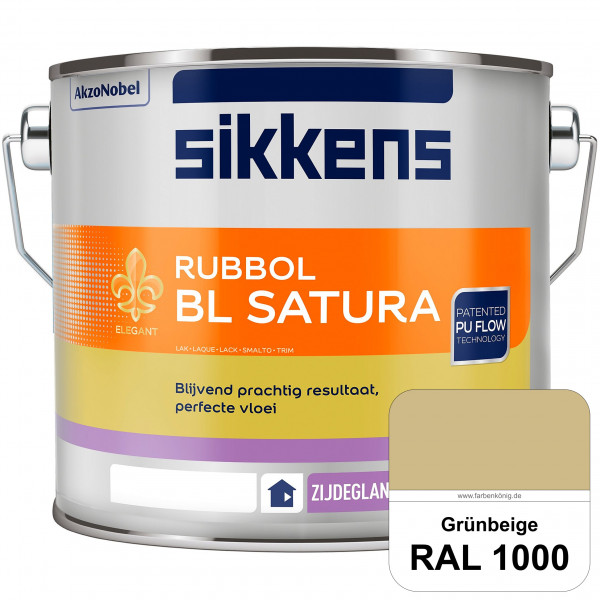 Rubbol BL Satura (RAL 1000 Grünbeige) seidenglänzender PU-Lack (wasserbasiert) innen & außen