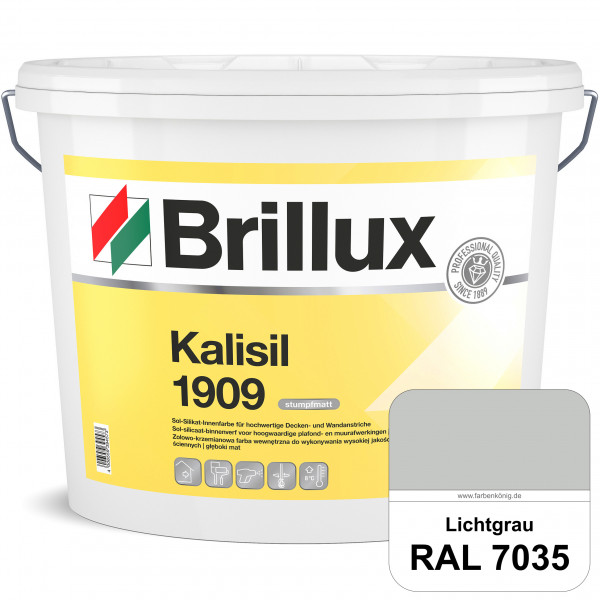 Kalisil 1909 Silikat-Innenfarbe (RAL 7035 Lichtgrau) Sol-Silikat-Innenfarbe für hochwertige Decken-