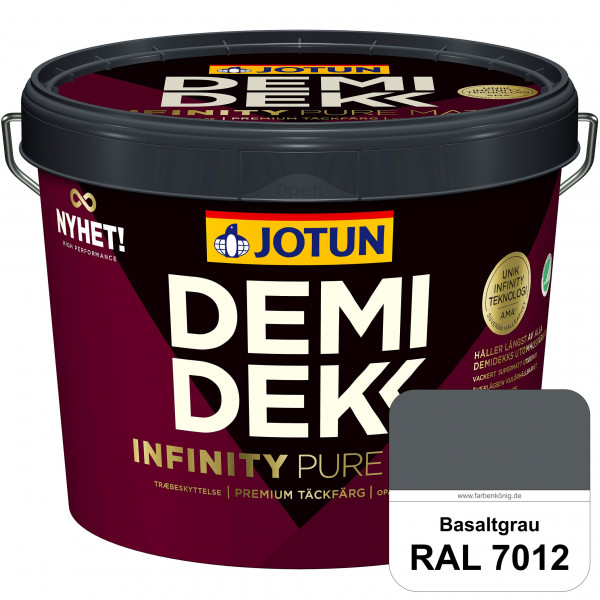 DEMIDEKK Infinity Pure Matt - Deckende, matte Holzfarbe (RAL 7012 Basaltgrau)