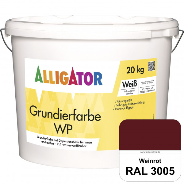 Grundierfarbe WP (RAL 3005 Weinrot)