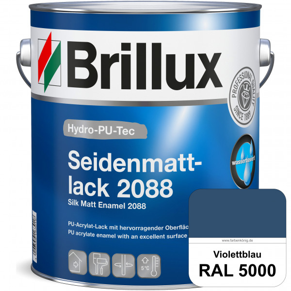 Hydro-PU-Tec Seidenmattlack 2088 (RAL 5000 Violettblau) PU-Seidenmattlack (wasserbasiert) innen