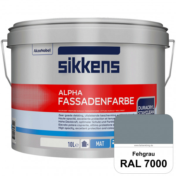 Alpha Fassadenfarbe (B-Ware) - 5 Liter (RAL 7000 Fehgrau)