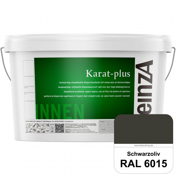 einzA Karat-plus (RAL 6015 Schwarzoliv) Innenwandfarbe mit herausragenden Produkteigenschaften