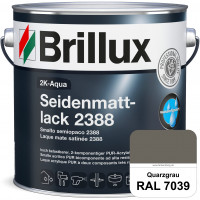 2K-Aqua Seidenmattlack 2388 (RAL 7039 Quarzgrau) mechanisch und chemisch hoch belastbar für außen & 
