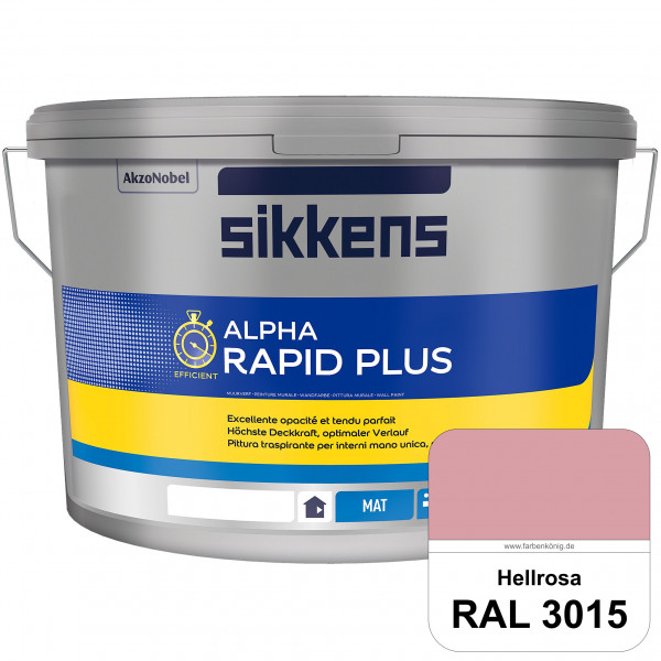 Alpha Rapid Plus (RAL 3015 Hellrosa) Hochwertige & stumpfmatte Wandfarbe für mittlere Belastungen