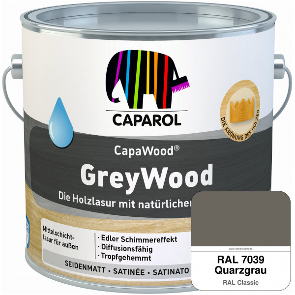 CapaWood® GreyWood (RAL 7039 Quarzgrau) - ersetzt Capadur GreyWood