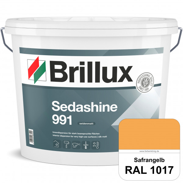 Sedashine 991 (RAL 1017 Safrangelb) Seidenmatte Innendispersion für hoch strapazierfähige & gut rein