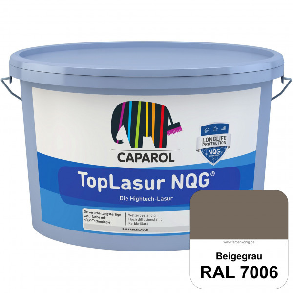 TopLasur NQG® (RAL 7006 Beigegrau) Verarbeitungsfertige Lasur auf Basis der Nano-Quarz-Gitter Techno