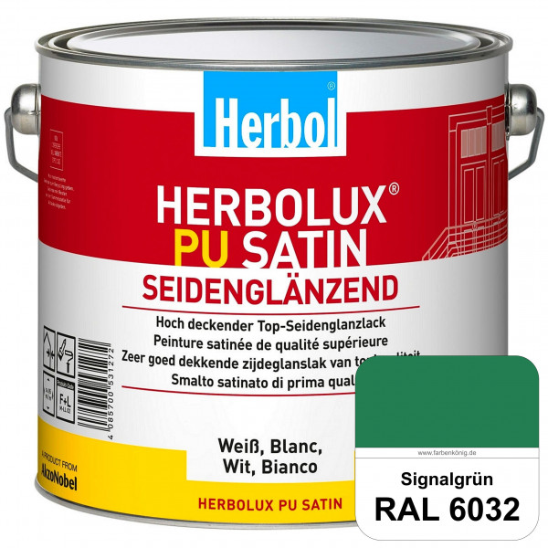 Herbolux PU Satin (RAL 6032 Signalgrün) Top-PU-Seidenglanzlack (Innen & Außen)