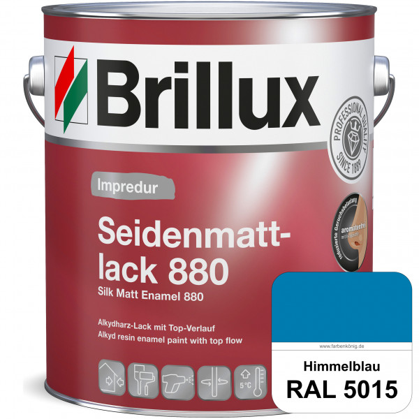 Impredur Seidenmattlack 880 (RAL 5015 Himmelblau) für Holz- oder Metallflächen innen & außen