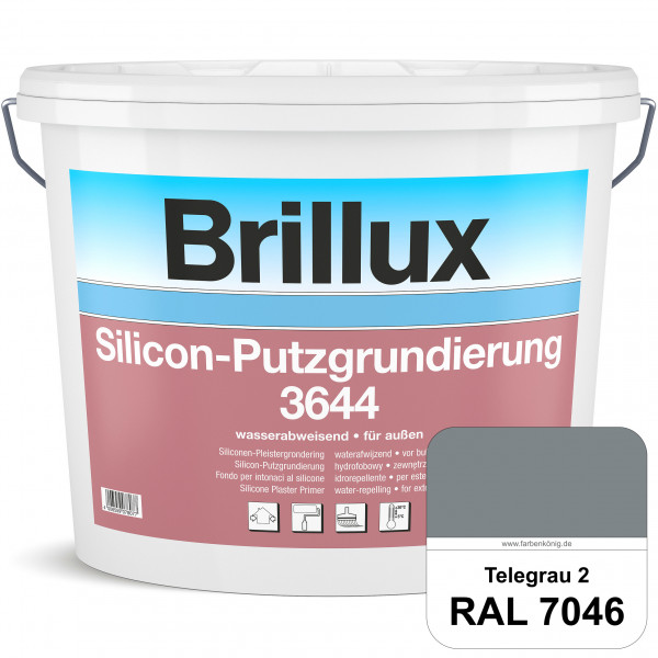 Silicon-Putzgrundierung 3644 (RAL 7046 Telegrau 2) Haftvermittelnde & quarzhaltige Grundierfarbe auf