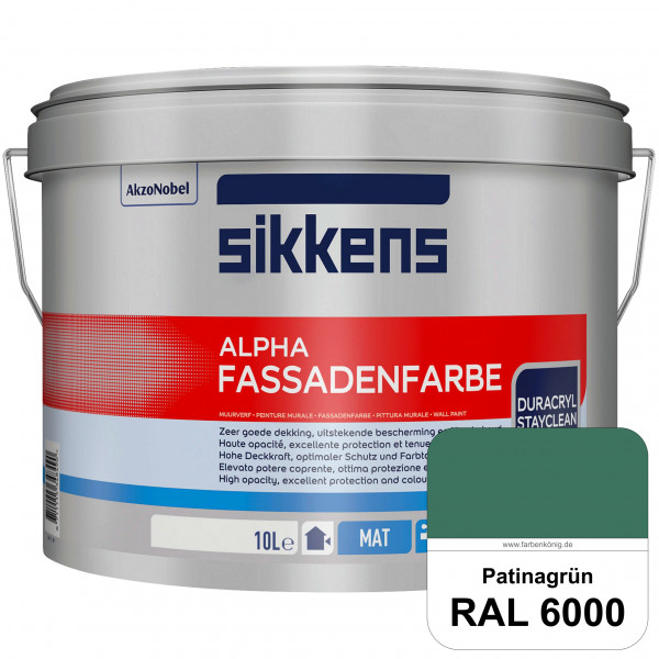 Alpha Fassadenfarbe (RAL 6000 Patinagrün)