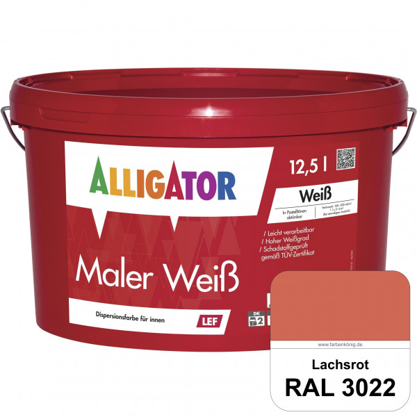 Maler Weiß LEF (RAL 3022 Lachsrot)