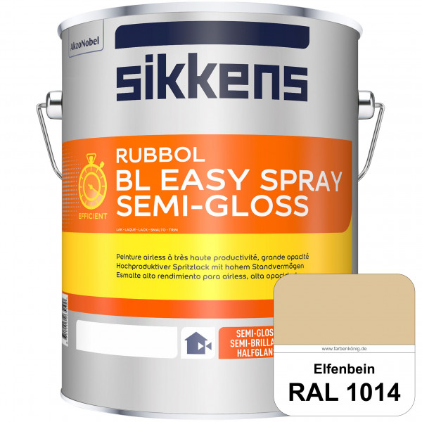 Rubbol BL Easy Spray (RAL 1014 Elfenbein) Seidenglänzender Airlesslack (außen & innen)