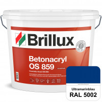 Betonacryl OS 859 (RAL 5002 Ultramarinblau) Wetterbeständige Schutzbeschichtung für Betonflächen (Au