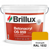 Betonacryl OS 859 (RAL 1032 Ginstergelb) Wetterbeständige Schutzbeschichtung für Betonflächen (Außen