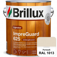 ImpraGuard 625 (RAL 1013 Perlweiß) imprägnierende Lasur (lösemittelhaltig) für allen Laub- und Nadel