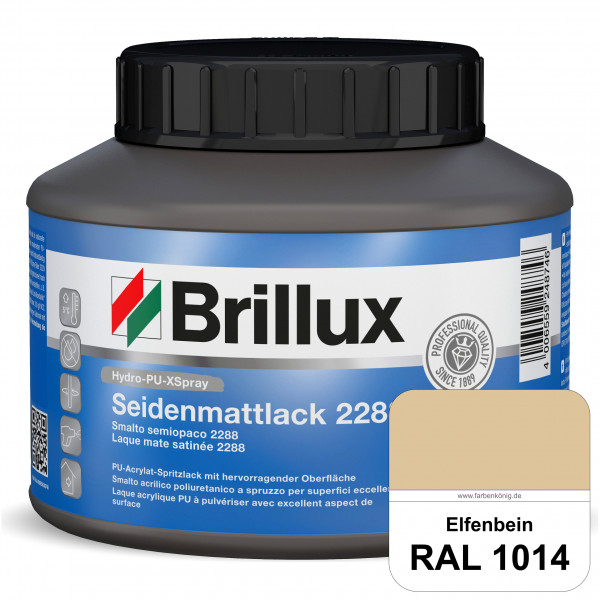 Hydro-PU-XSpray Seidenmattlack 2288 (RAL 1014 Elfenbein) hochwertiger Lack speziell für das XVLP-Spr
