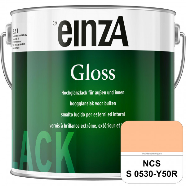 einzA Gloss (NCS S 0530-Y50R) Hochwertiger Alkydharzlack in Premium-Qualität, hochglänzend.