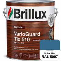Lignodur VarioGuard Tix 510 (Gel-Lasur 510) RAL 5007 Brillantblau
