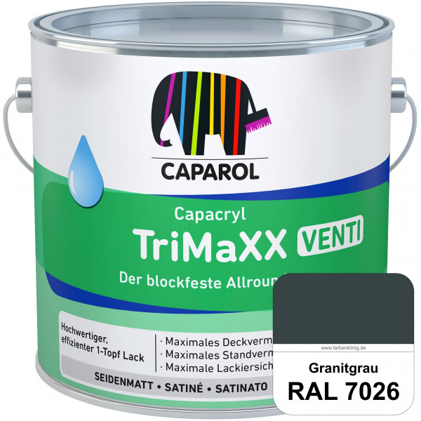 Capacryl TriMaXX Venti (RAL 7026 Granitgrau) Der blockfeste Allrounder für Fenster & Türen