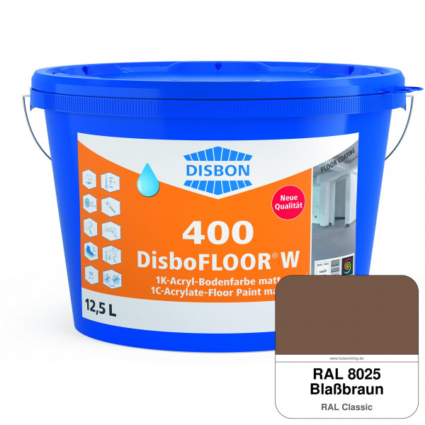 DisboFLOOR W 400 1K-Acryl-Bodenfarbe (RAL 8025 Blassbraun)