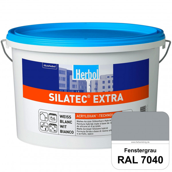 Silatec Extra (RAL 7040 Fenstergrau) Siliconharz-Hybrid-Fassadenfarbe