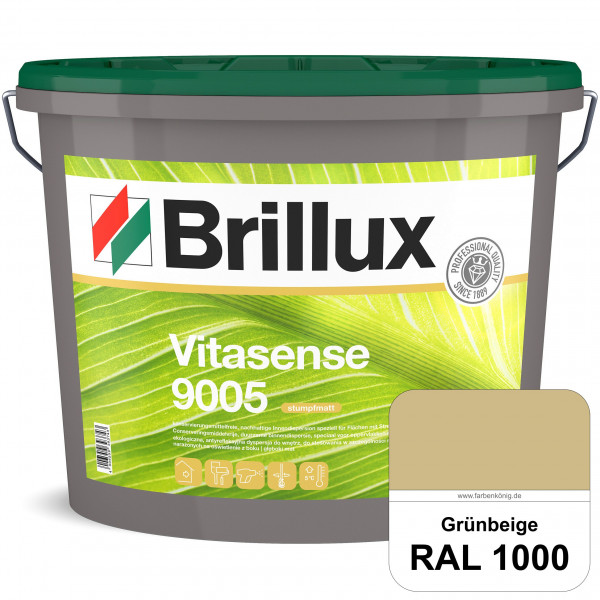 Vitasense 9005 (RAL 1000 Grünbeige) hoch deckende konservierungsmittelfreie und matte Innendispersio