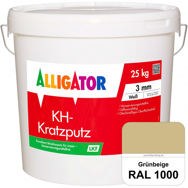 KH-Reibeputz LEF 3 mm (RAL 1000 Grünbeige)