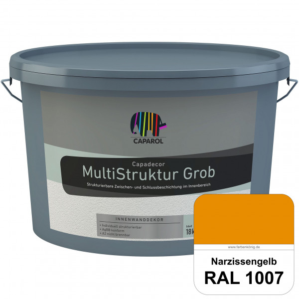 Capadecor MultiStruktur grob (RAL 1007 Narzissengelb) quarzgefüllte Zwischen- und Schlußbeschichtung