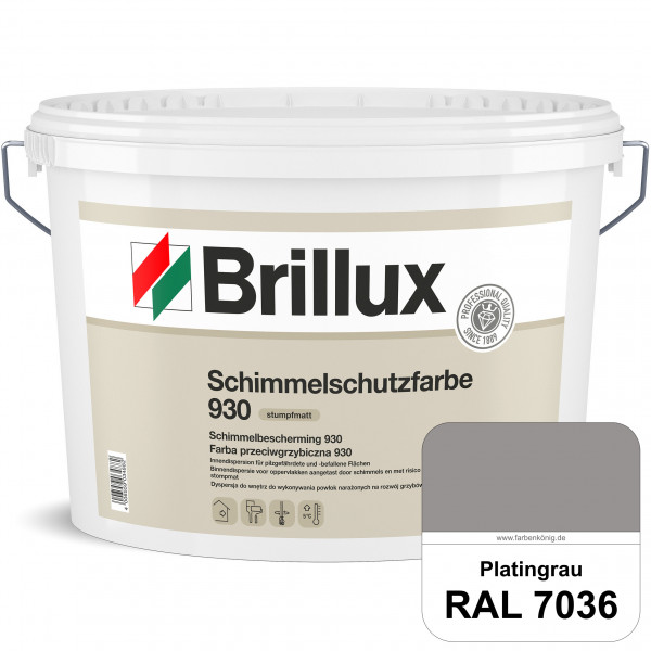Schimmelschutz 930 (RAL 7036 Platingrau) Spezial-Dispersionsfarbe für pilzgefährdeter und pilzbefall