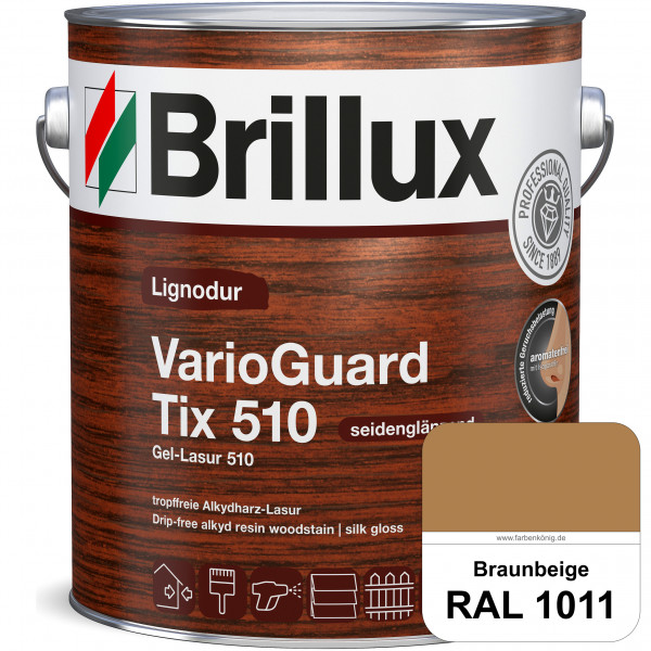 Lignodur VarioGuard Tix 510 (Gel-Lasur 510) RAL 1011 Braunbeige