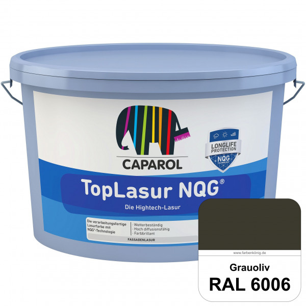 TopLasur NQG® (RAL 6006 Grauoliv) Verarbeitungsfertige Lasur auf Basis der Nano-Quarz-Gitter Technol