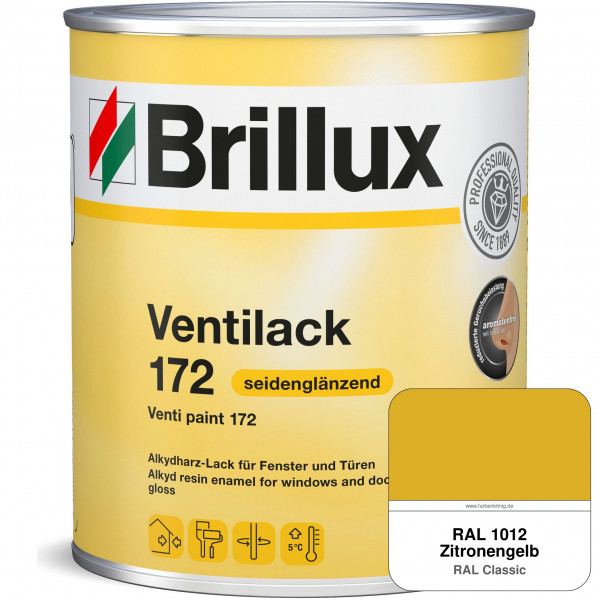 Ventilack Seidenglanz 172 (RAL 1012 Zitronengelb)