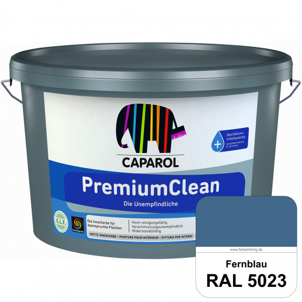 PremiumClean (RAL 5023 Fernblau) Hoch reinigungsfähige Farbe für beanspruchte Flächen (innen)