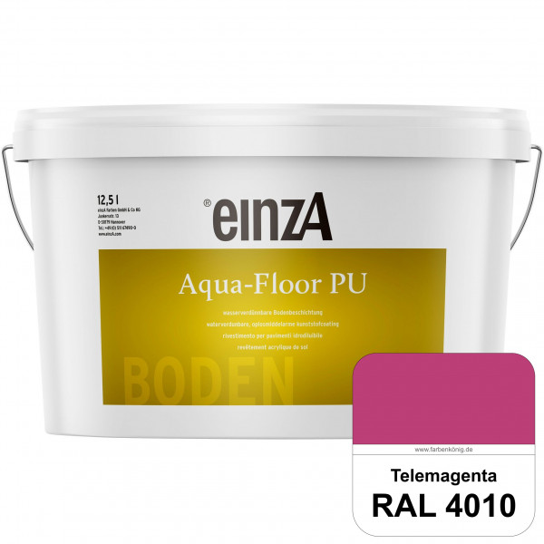 einzA Aqua-Floor PU (RAL 4010 Telemagenta) seidenglänzender Acryl-PU-Bodenbeschichtung