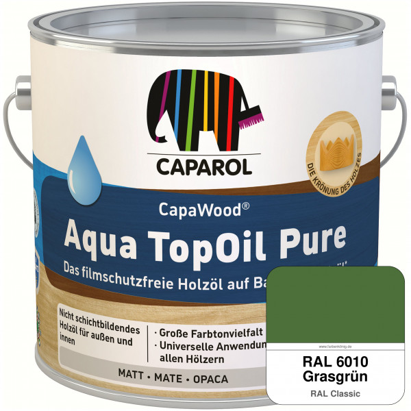 CapaWood® AquaTopOil Pure (RAL 6010 Grasgrün) - ersetzt CapaGreen Holz-Öl Aqua