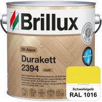 2K-Aqua Durakett 2394 (RAL 1016 Schwefelgelb) Wasserbasierter 2K-Versiegelung für Parkettfußböden, D