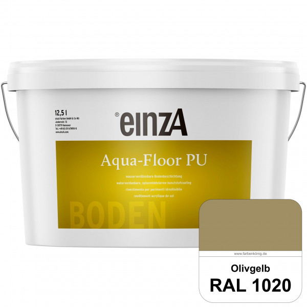 einzA Aqua-Floor PU (RAL 1020 Olivgelb) seidenglänzender Acryl-PU-Bodenbeschichtung