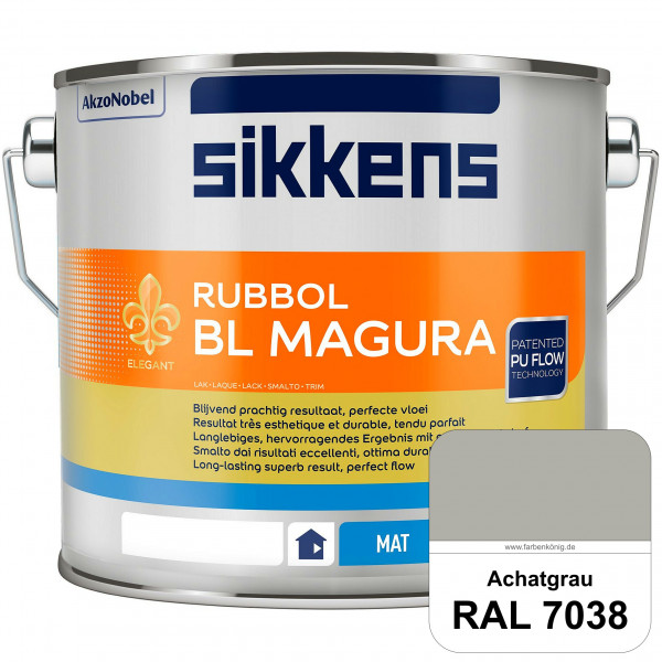 Rubbol BL Magura (RAL 7038 Achatgrau) matter PU-Lack (wasserbasiert) innen & außen