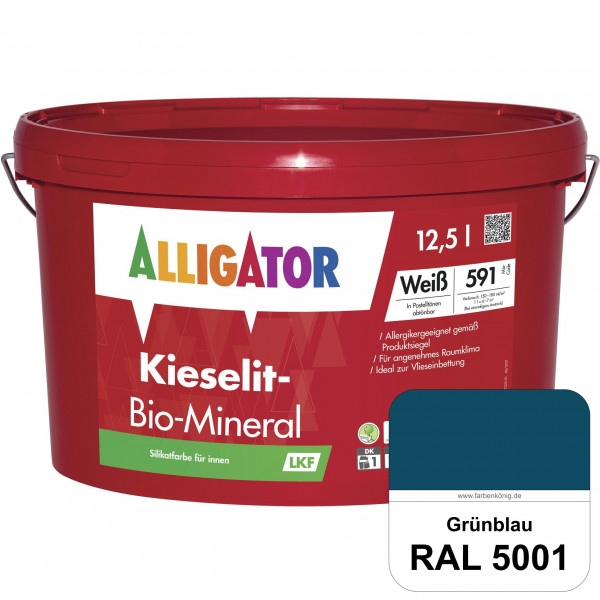 Kieselit-Bio-Mineral LKF (RAL 5001 Grünblau)