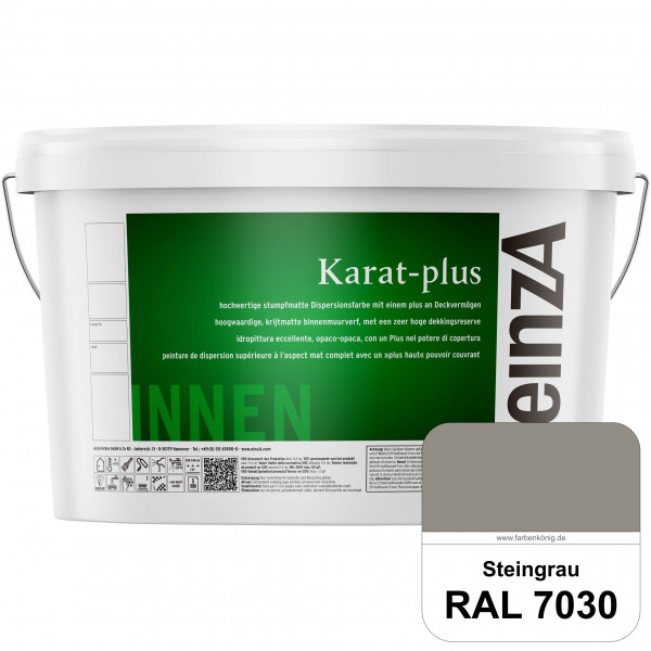 einzA Karat-plus (RAL 7030 Steingrau) Innenwandfarbe mit herausragenden Produkteigenschaften
